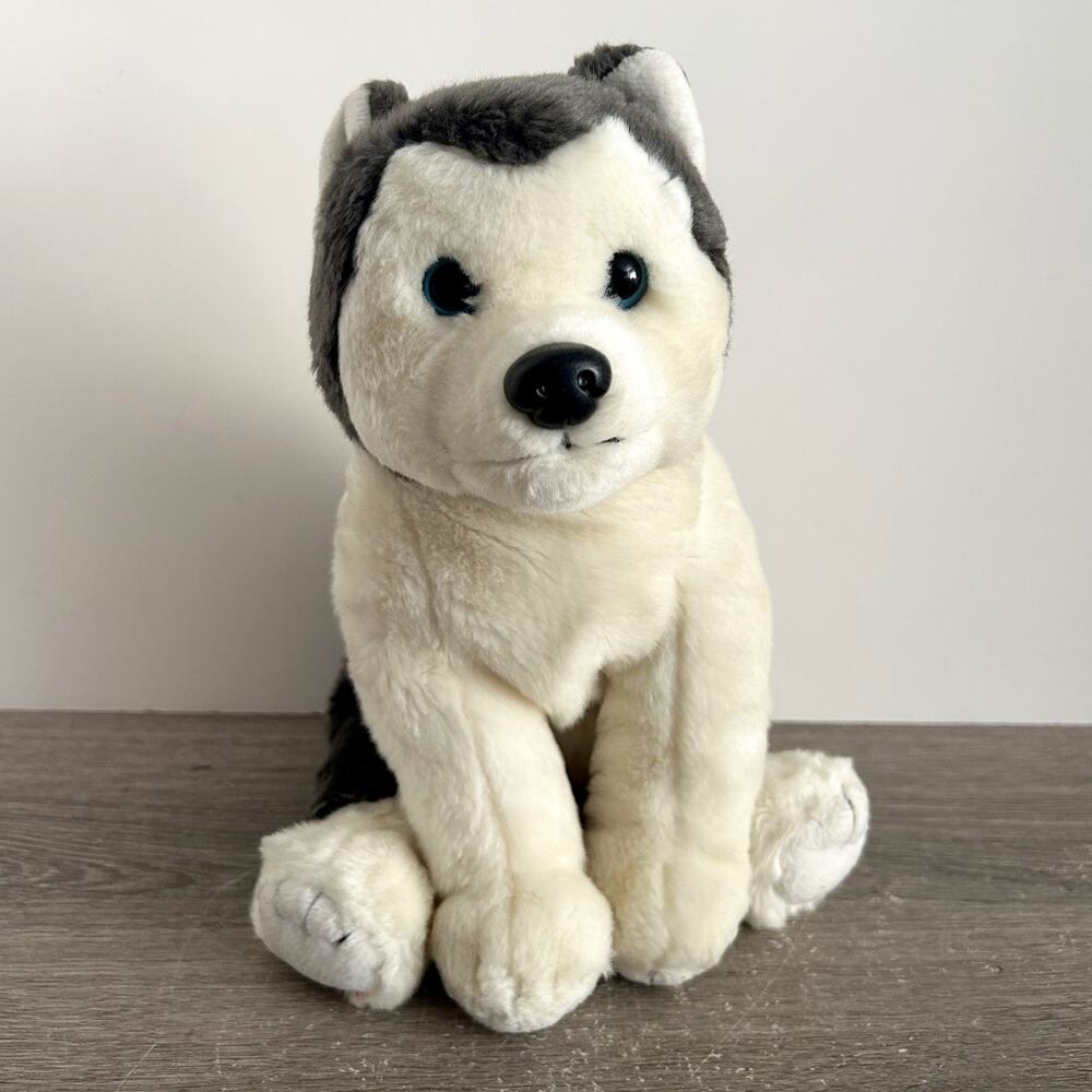 Vintage Husky Dog Plush NANOOK Ty Beanie Babies Beanie Buddy Stuffed Animal 10”